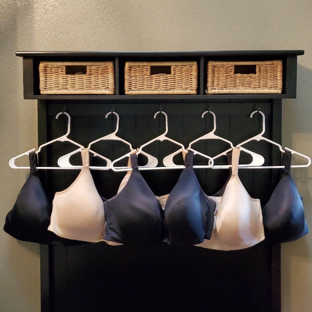 Lot of 5 Nude & Black Cacique Bras - 48DDD (no underwire)